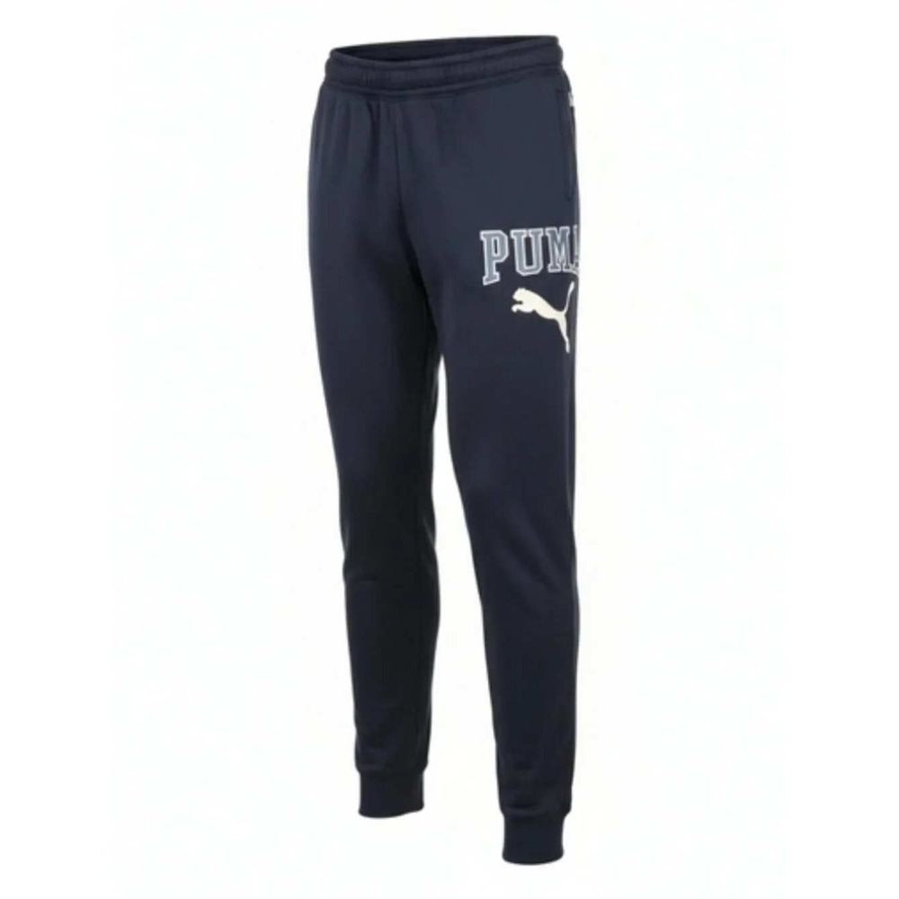 Puma Boys Navy Blue Tricot Joggers Logo Graphic Track Pants Size L 14-16 NEW